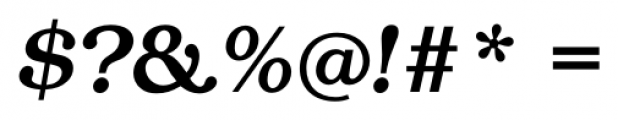 Bozeman Medium Italic Font OTHER CHARS