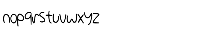 Bobby Handwriting Font LOWERCASE