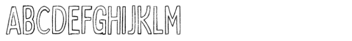 Bobby Jones Rough Condensed Outline Font UPPERCASE