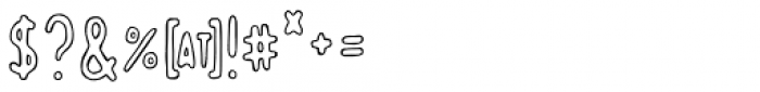 Bobby Jones Soft Condensed Outline Font OTHER CHARS