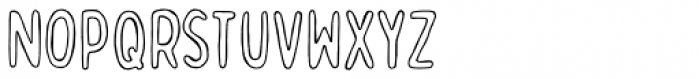 Bobby Jones Soft Condensed Outline Font UPPERCASE