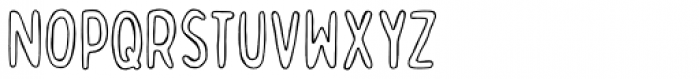 Bobby Jones Soft Condensed Outline Font LOWERCASE
