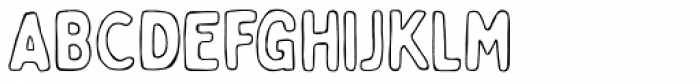 Bobby Jones Soft Outline Font LOWERCASE