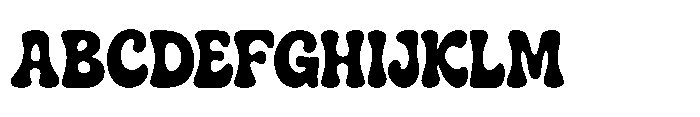 Bobogie Groovy Regular Font UPPERCASE
