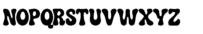 Bobogie Groovy Regular Font UPPERCASE