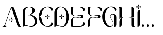 Bochan Alternate Serif Font UPPERCASE