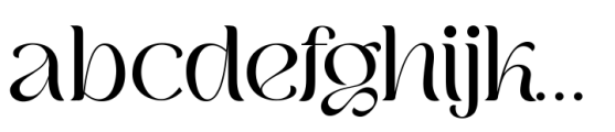 Bochan Alternate Serif Font LOWERCASE