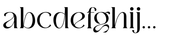 Bochan Regular Serif Font LOWERCASE