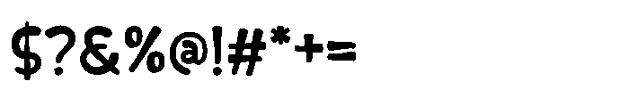 Bochank Regular Font OTHER CHARS