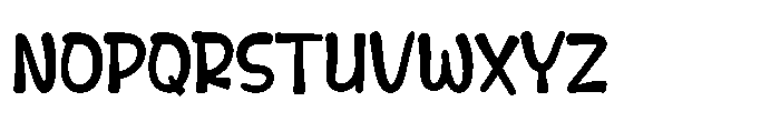 Bochank Regular Font UPPERCASE