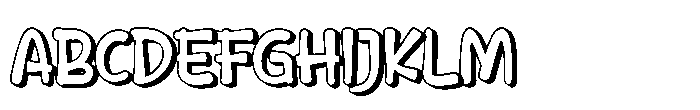 Bochank Shadow Font UPPERCASE