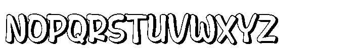 Bochank Shadow Font UPPERCASE