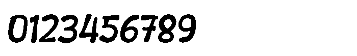 Bochank Slant Font OTHER CHARS