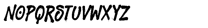 Bodark Spray Font LOWERCASE