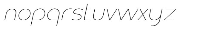 Bodda Thin Italic Font LOWERCASE