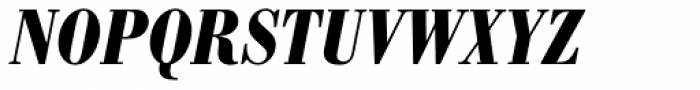 Bodoni Antiqua Cond Bold Italic Font UPPERCASE