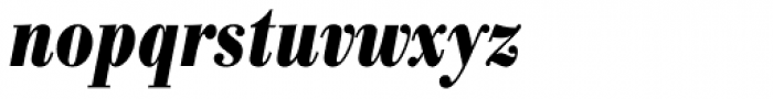 Bodoni Antiqua Cond Bold Italic Font LOWERCASE