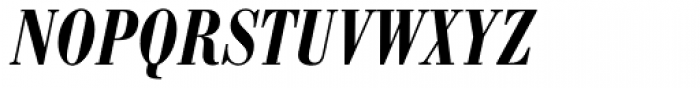 Bodoni Antiqua Cond Demi Bold Italic Font UPPERCASE