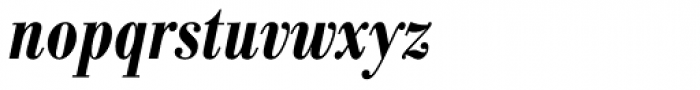 Bodoni Antiqua Cond Demi Bold Italic Font LOWERCASE