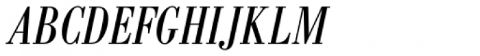 Bodoni Antiqua Cond Italic Font UPPERCASE