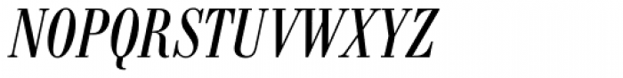 Bodoni Antiqua Cond Italic Font UPPERCASE