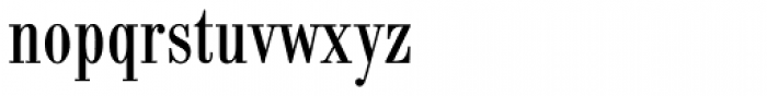 Bodoni Antiqua Cond Regular Font LOWERCASE