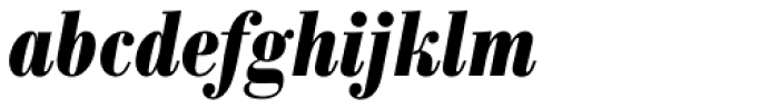 Bodoni BE Bold Condensed Italic Font LOWERCASE