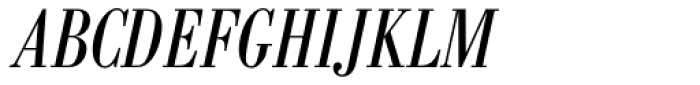 Bodoni BE Condensed Italic Font UPPERCASE