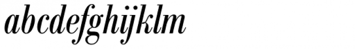 Bodoni BE Condensed Italic Font LOWERCASE