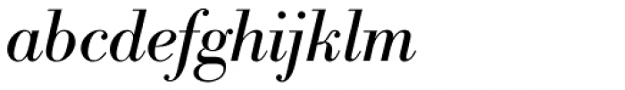 Bodoni Berthold BQ Italic Font LOWERCASE