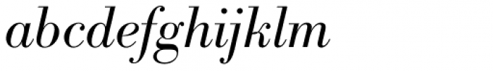 Bodoni Berthold BQ Light Italic Font LOWERCASE