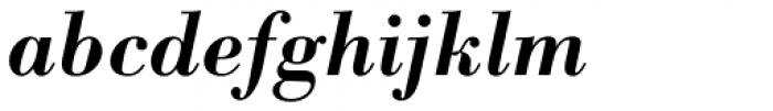 Bodoni Berthold BQ Medium Italic Font LOWERCASE