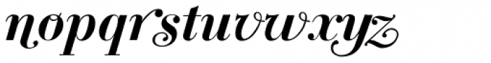 Bodoni Classic Bold Italic Swashes Font LOWERCASE