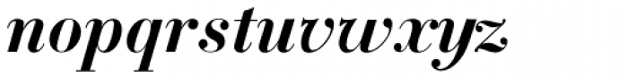 Bodoni Classic Bold Italic Font LOWERCASE