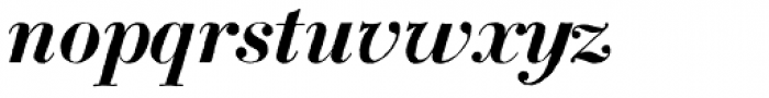 Bodoni Classic Hand Bold Italic Font LOWERCASE
