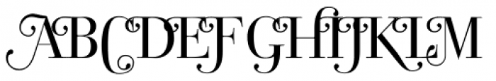Bodoni Classic Roman Swashes Font UPPERCASE