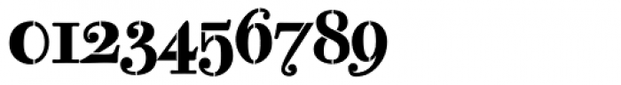Bodoni Classic Stencil Fat Font OTHER CHARS