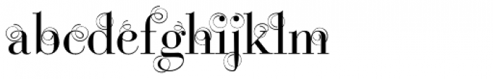 Bodoni Classic Swirls Roman Font LOWERCASE