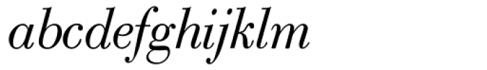 Bodoni Classic Text Italic Font LOWERCASE
