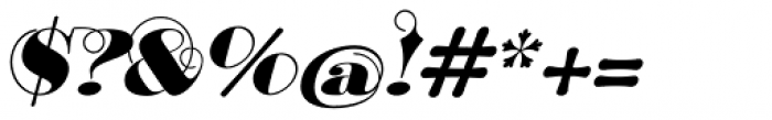 Bodoni Classic Ultra Script Font OTHER CHARS