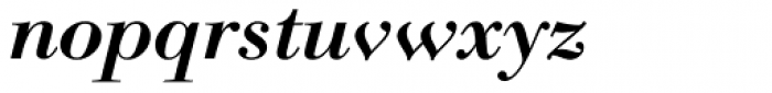 Bodoni Classico Bold Italic Font LOWERCASE