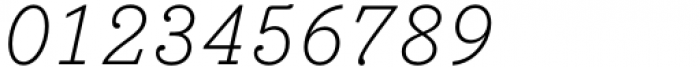 Bodoni Egyptian Mono Thin Italic Font OTHER CHARS
