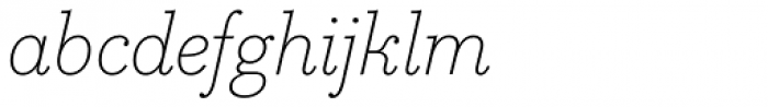 Bodoni Egyptian Pro ExtraLight Italic Font LOWERCASE