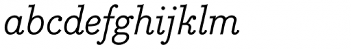 Bodoni Egyptian Pro Italic Font LOWERCASE