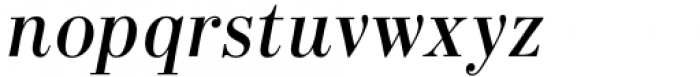 Bodoni Elegant Italic Font LOWERCASE