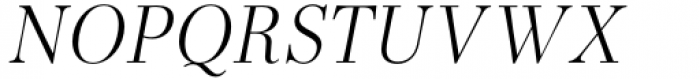 Bodoni Elegant Light Italic Font UPPERCASE