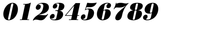 Bodoni Extra Bold Extra Narrow Oblique Font OTHER CHARS