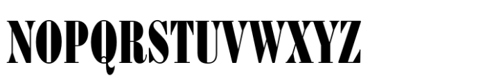 Bodoni FB Compressed Bold Font UPPERCASE