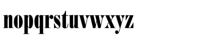 Bodoni FB Compressed Bold Font LOWERCASE