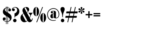 Bodoni FB Condensed Bold Font OTHER CHARS